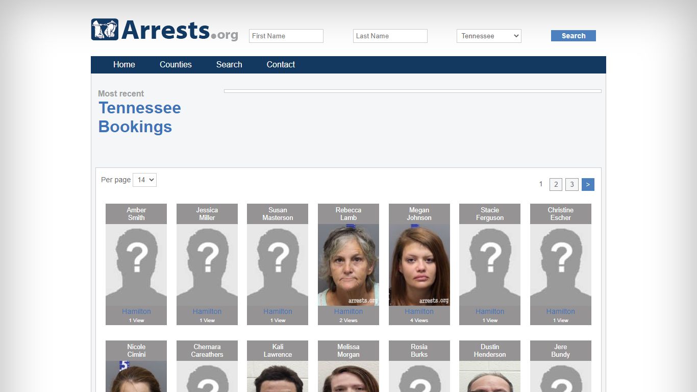 Tennessee Arrests and Inmate Search